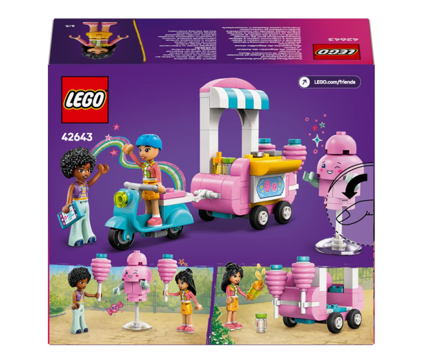LEGO Friends 42643 Stoisko z watą cukrową i skuter - 1284264 - zdjęcie 3